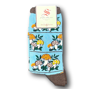 3/$15 Hippie Mushrooms Funny Novelty Crew Socks - NWT